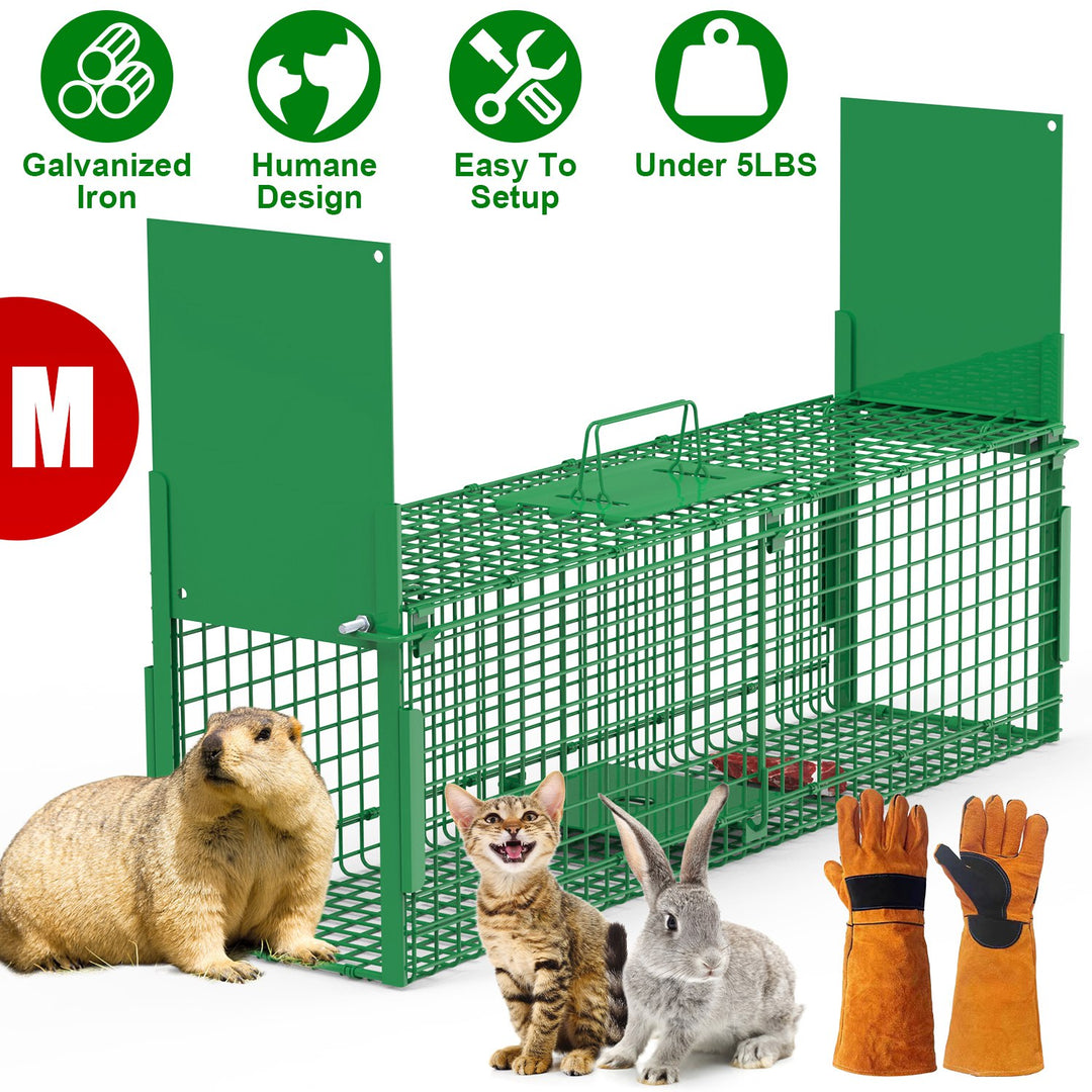 40in Live Animal Trap Cage - Humane Catch & Release
