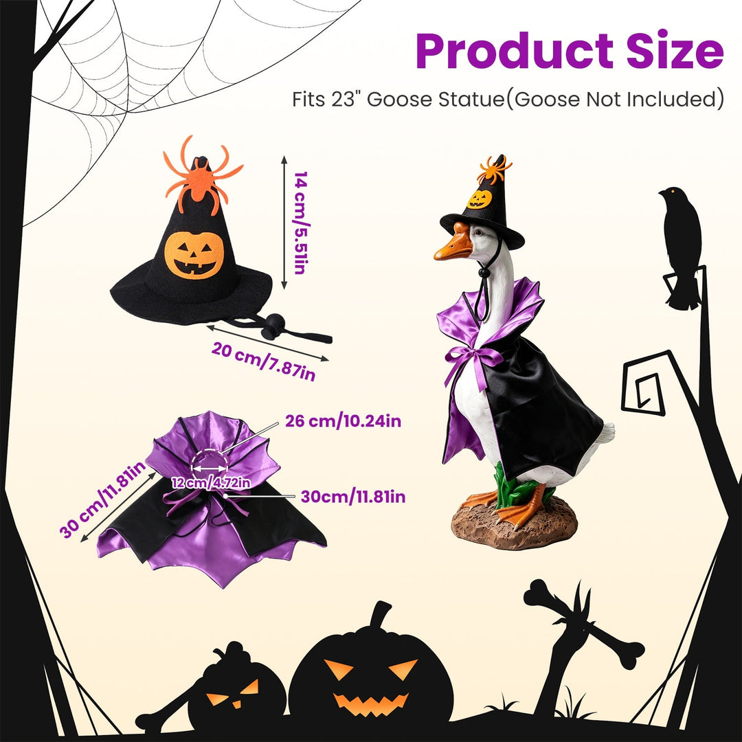 Halloween Porch Goose Costume for 23" Statue - 4 Styles