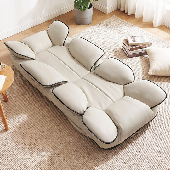 360 Degree Swivel Floor Gaming Chair with 6-Position Adjustable Backrest and Sponge Filling