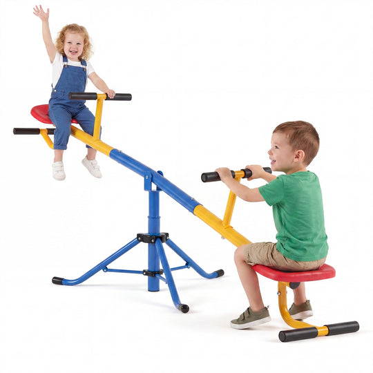 360° Rotating Kids Seesaw with Swivel Action