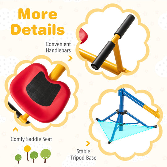 360° Rotating Kids Seesaw with Swivel Action