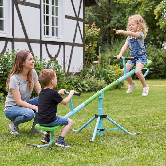 360° Rotating Kids Seesaw with Swivel Action