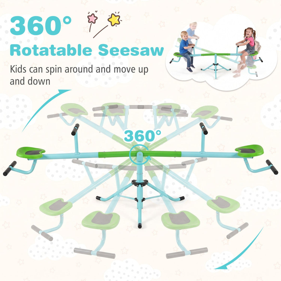 360° Rotating Kids Seesaw with Swivel Action