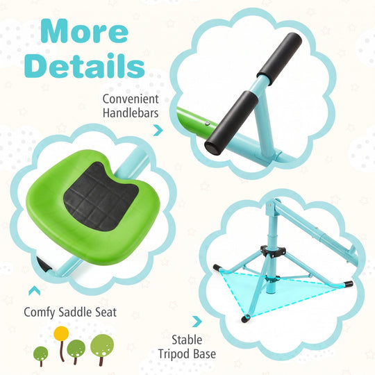 360° Rotating Kids Seesaw with Swivel Action