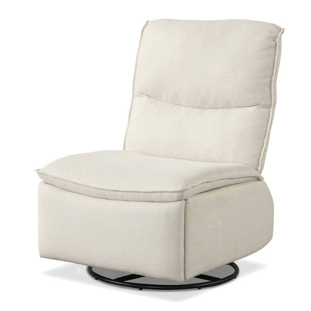 360° Swivel Rocking Chair with Cushioned Back for Living Room