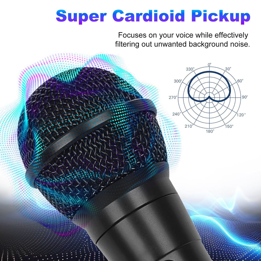 Handheld Wired Dynamic Microphone | Vocal Mic with Switch & 13ft Cable