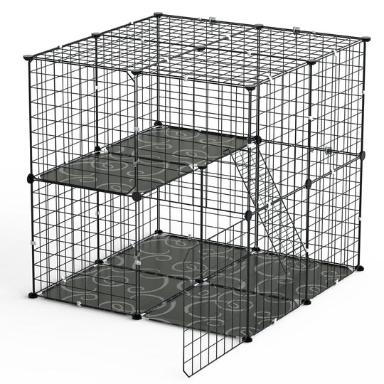 GBruno 2Tier Cat Cage Playpen Indoor Pet