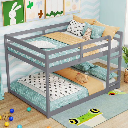 Full Over Full Bunk Bed Low-to-ground Bunk Bed