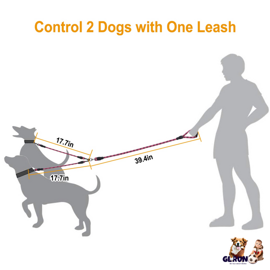 GBruno Double Dogs Leash