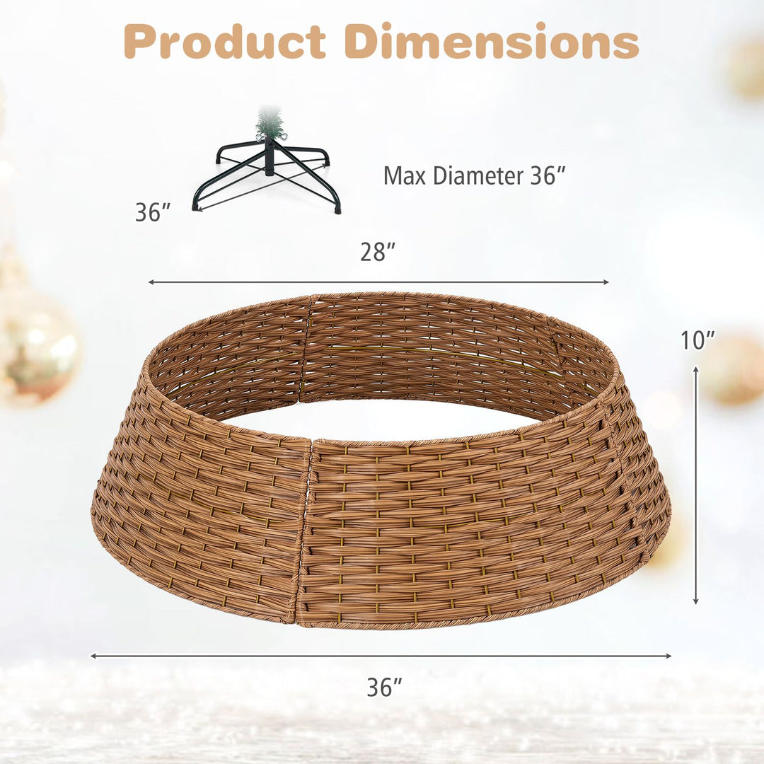 36“ Christmas Tree Collar for 6/7.5/9 ft Artificial Trees with Cord Cut-Out