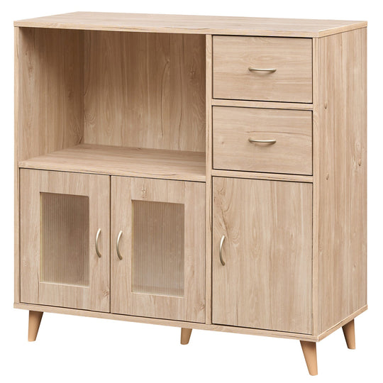 36 Inch Sideboard Buffet Cabinet with Open Compartment