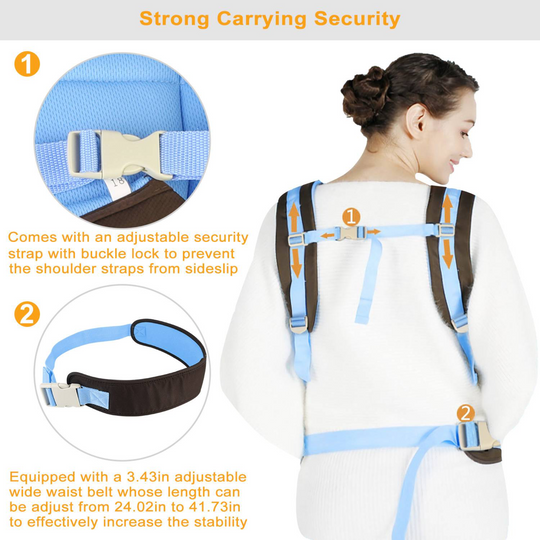 GBruno Baby Carrier Breathable Adjustable Wrap Sling Backpack