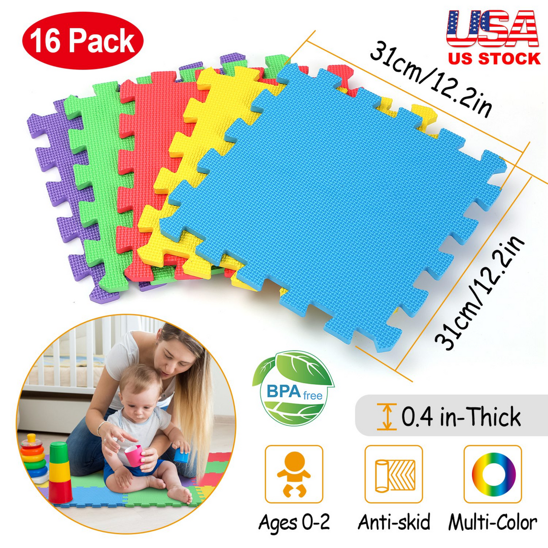 GBruno 16Pcs Kids Puzzle Exercise Play Mat