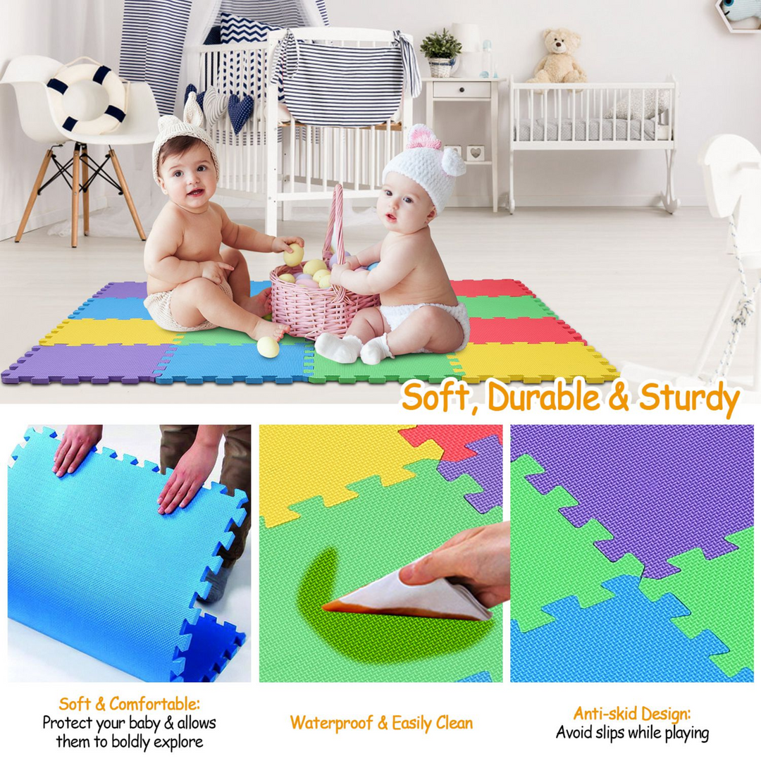 GBruno 16Pcs Kids Puzzle Exercise Play Mat