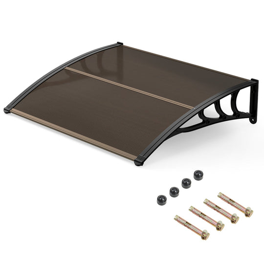 Door Awning 39x30 Inch Polycarbonate Window Canopy