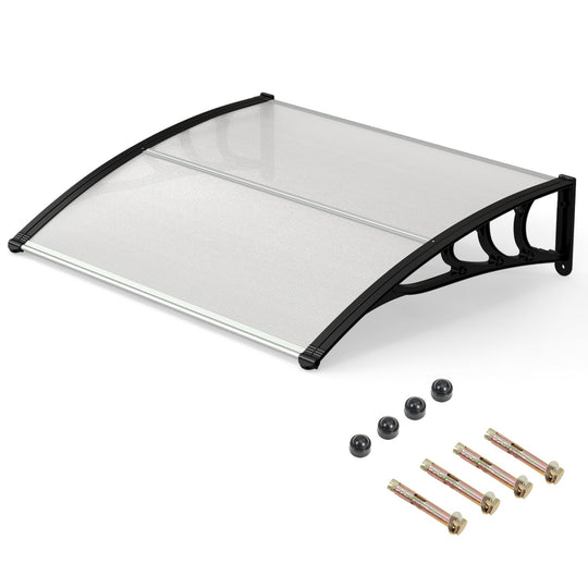 Door Awning 39x30 Inch Polycarbonate Window Canopy