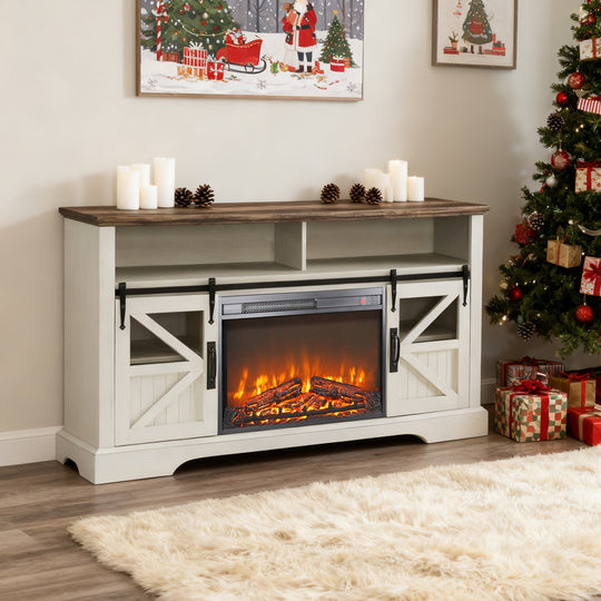 5000 BTU 26 Inch Electric Fireplace Insert with Remote Control, 1400W Electric Fireplace Heater with Realistic Flame Eff