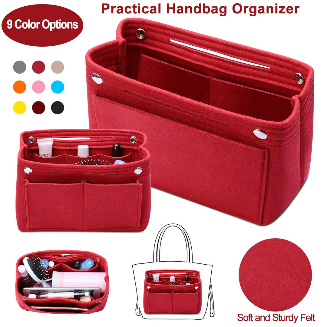 Felt Handbag Insert Organizer Purse Tote Shaper Bag in Bag Cosmetic Bag Handbag Purse Organizer