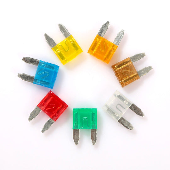 120Pcs Mini Auto Blade Fuse Set Assorted Standard Blade Fuse Kit 5A 7.5A 10A 15A 20A 25A 30A for Car Truck