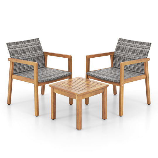 3 Pieces Patio Furniture Set  with Chair