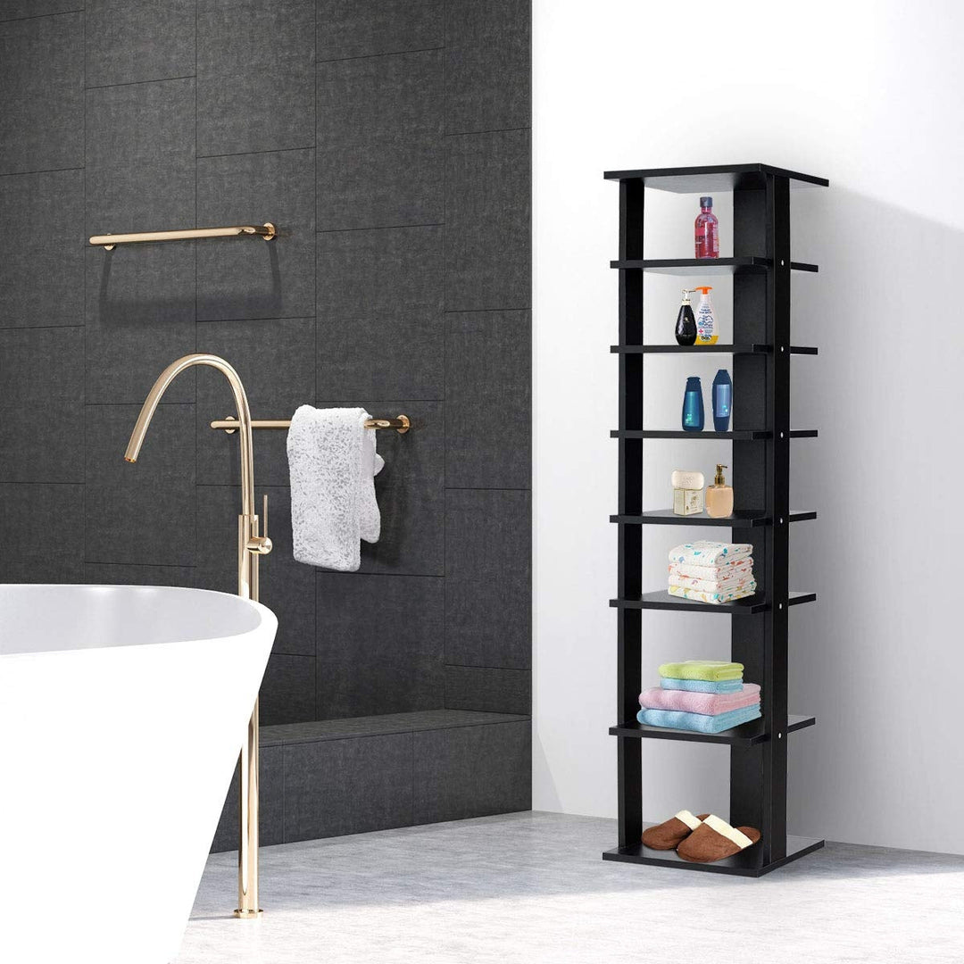 7-Tier Shoe Rack Practical Free Standing Shelves Storage Shelves