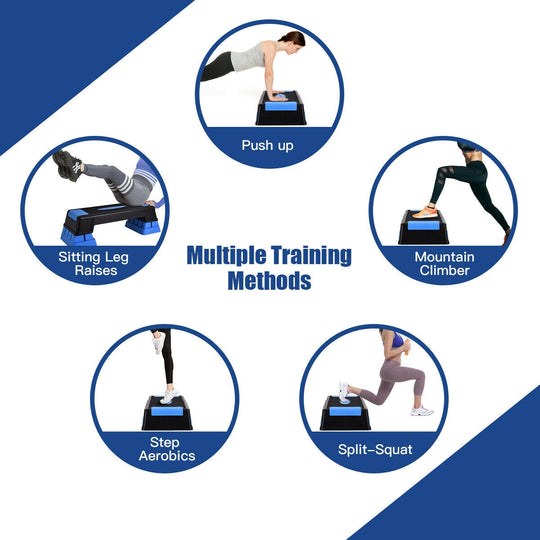 Aerobic Exercise Stepper Trainer with Adjustable Height 5