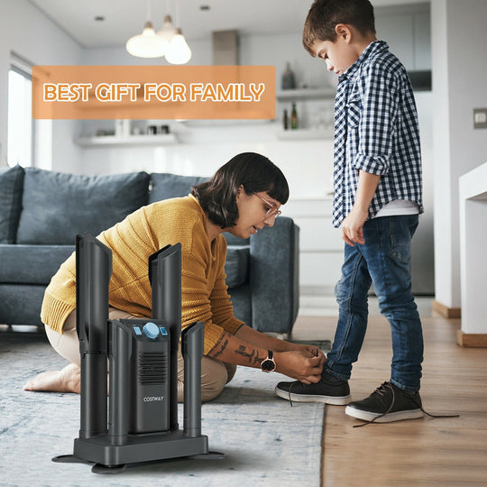 Electric Shoe Boot Dryer 4 Shoes with 180 Mins Timer Ozone Disinfection