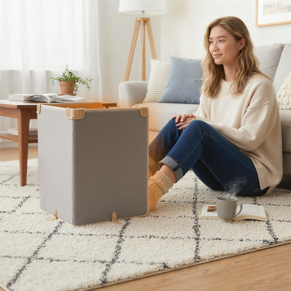 Under Desk Space Heater with 3-Level Thermostat & Timer