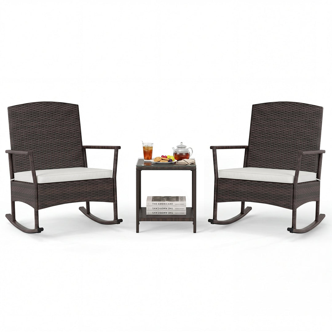 3 Piece Patio Rocking