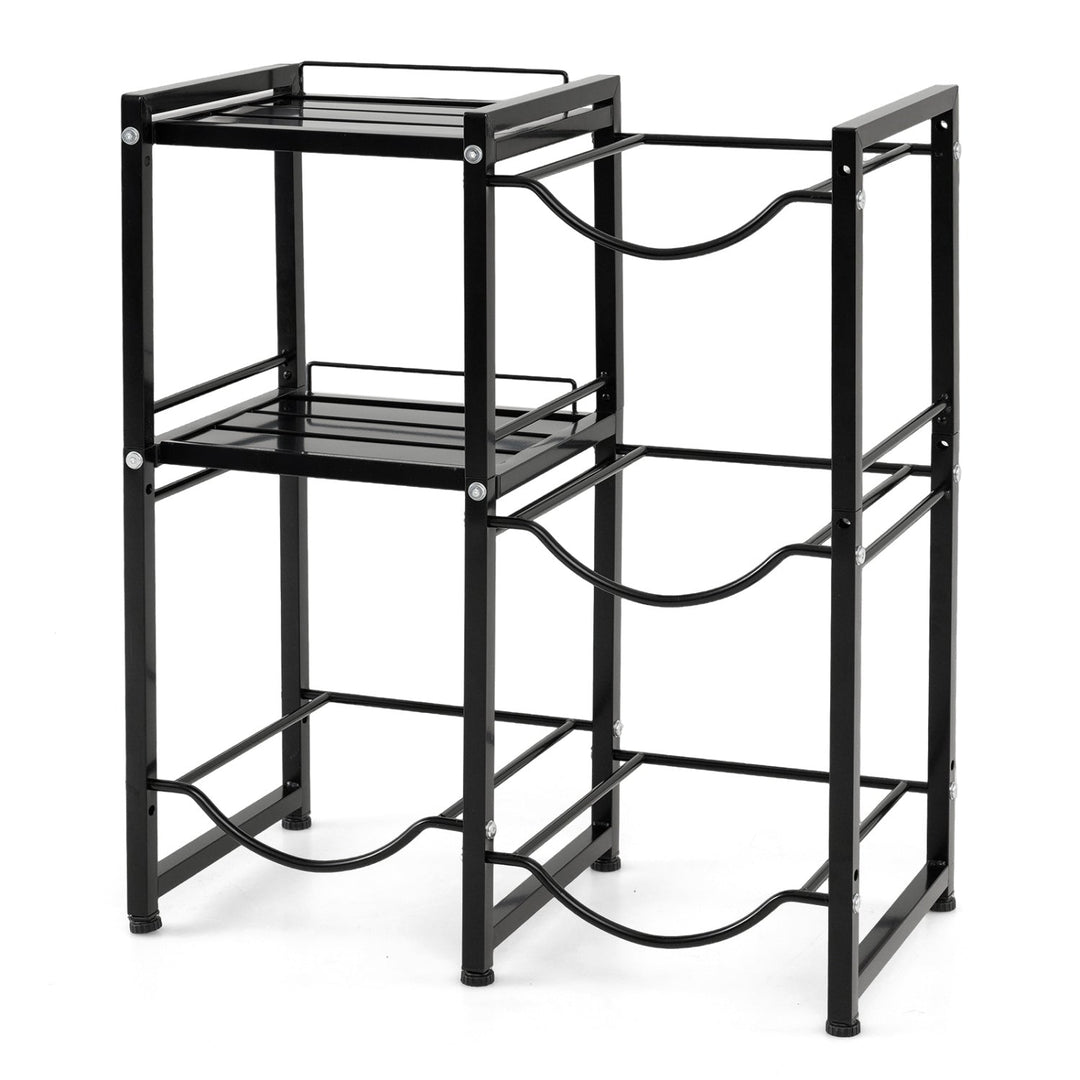3-Tier Water Jug Holder with Shelves - 5 Gallon Capacity