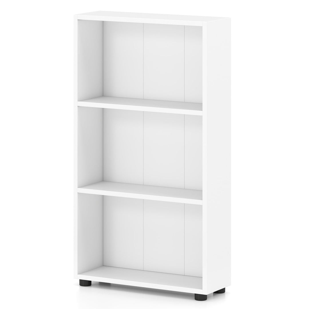3-Tier Bookcase 42 inch Tall Book Shelf with Anti-Tipping Kit