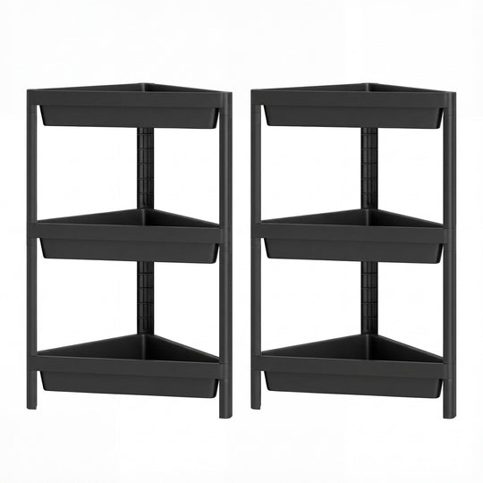 3-Tier Corner Shower Caddy 2-Pack with Detachable Design