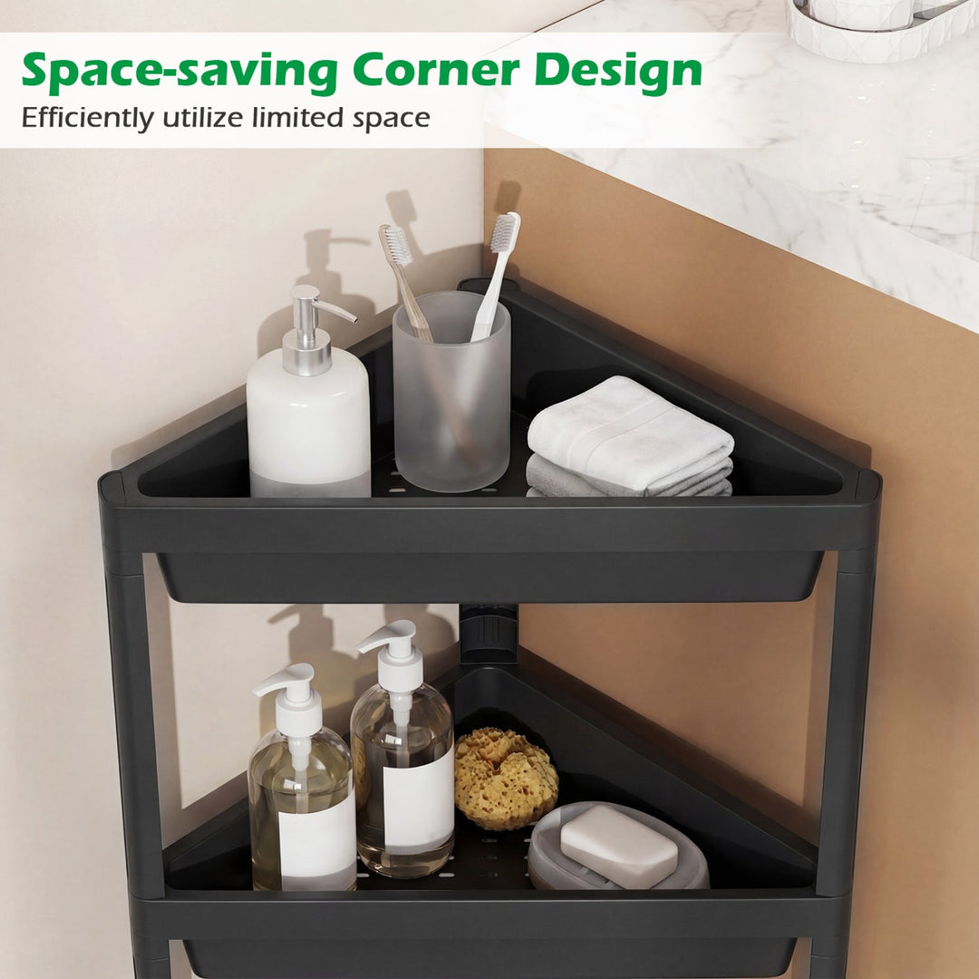3-Tier Corner Shower Caddy 2-Pack with Detachable Design