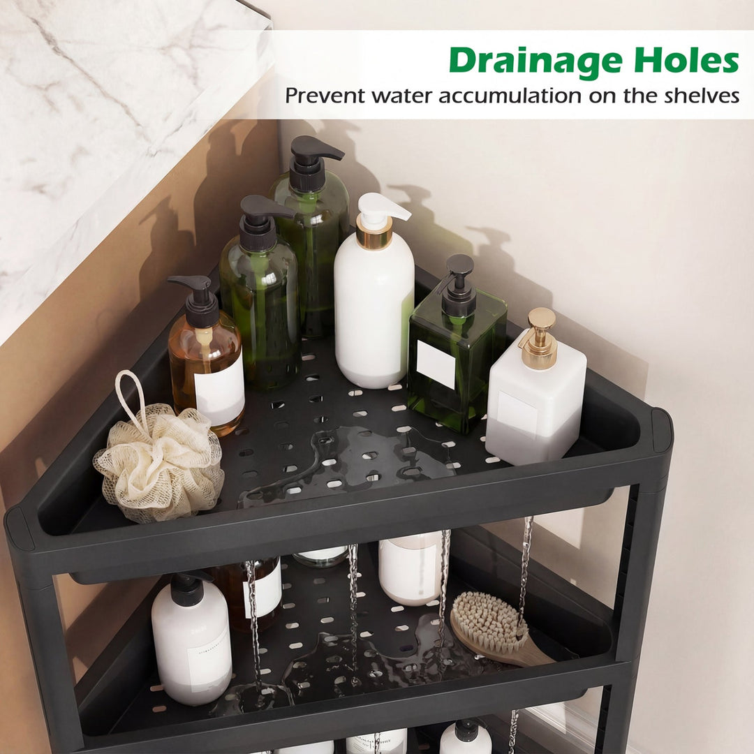3-Tier Corner Shower Caddy 2-Pack with Detachable Design
