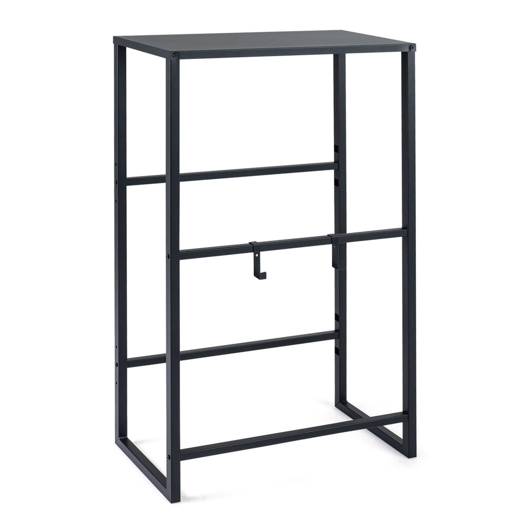 3-Tier Drink Crate Rack with Shelf for Beer and Water for Kitchen and Garage