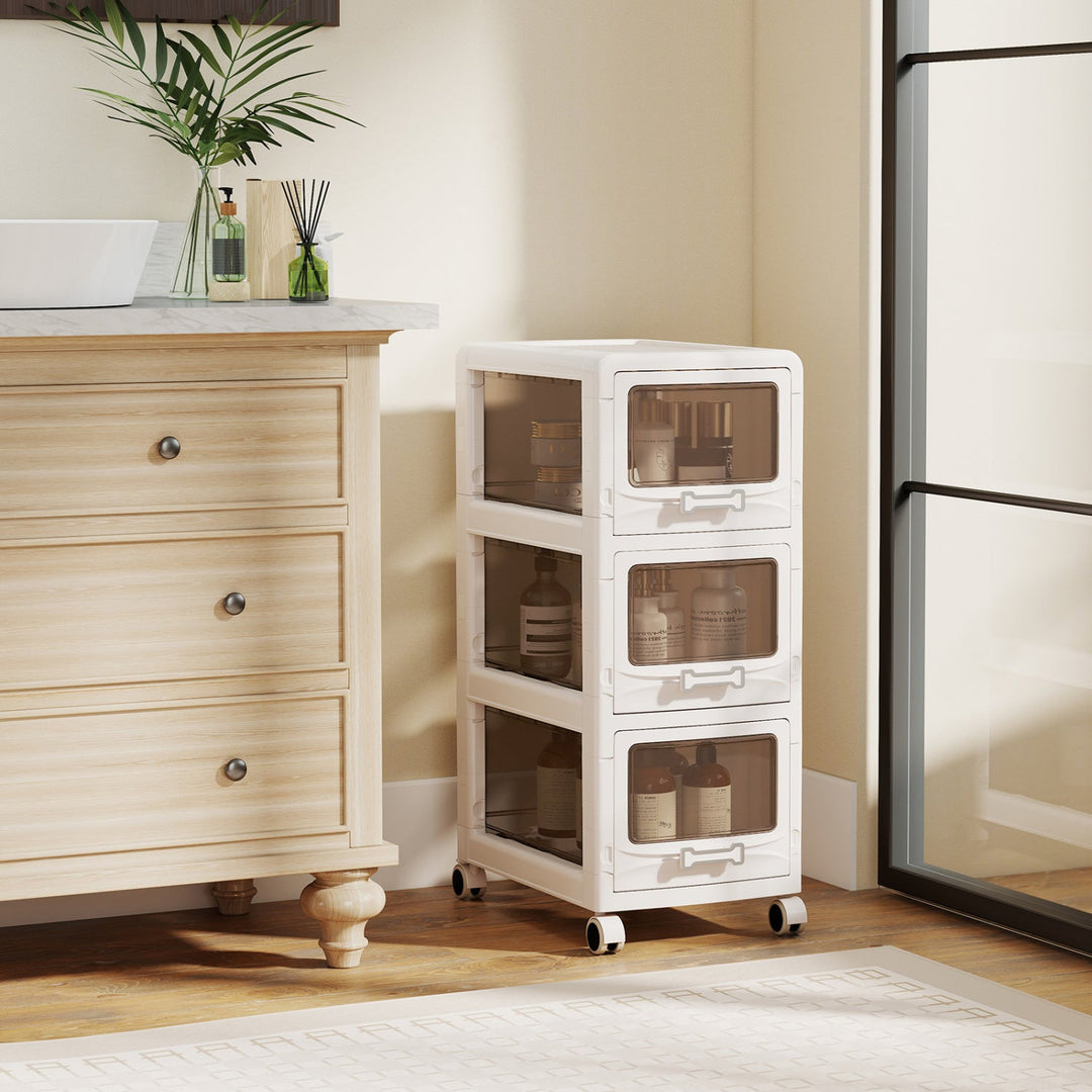 Tall Ladder Shelf with Storage Cabinet Narrow Wall Mounted Ladder Bookcase