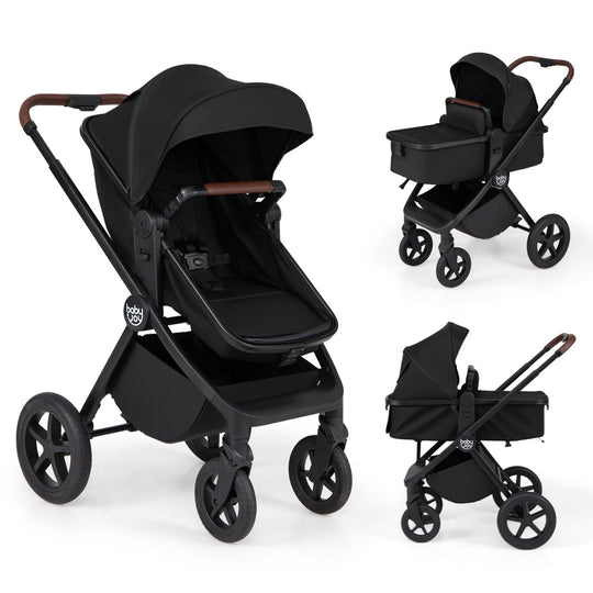 3-in-1 Convertible High Landscape Bassinet Stroller