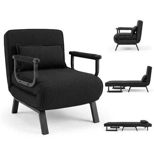 3-in-1 Folding Sofa Bed with Adjustable Backrest