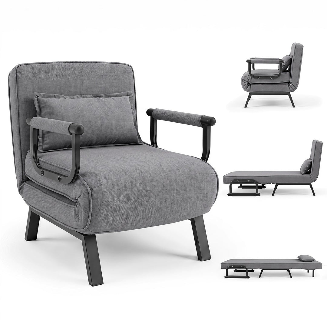 3-in-1 Folding Sofa Bed with Adjustable Backrest
