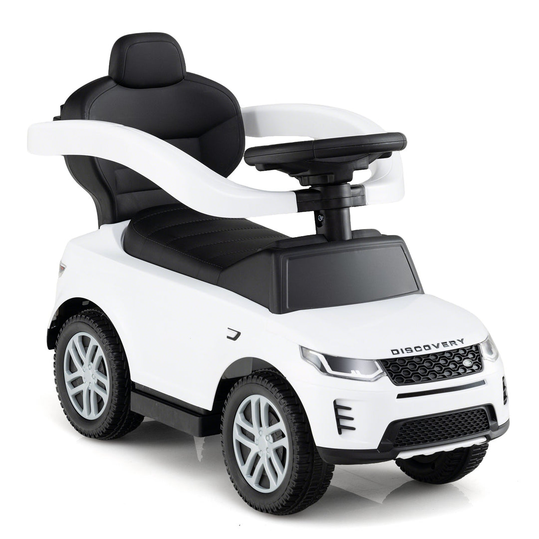 3 in 1 Push Car with Removable Handle and Guardrail for Kids 18-36 Months Old