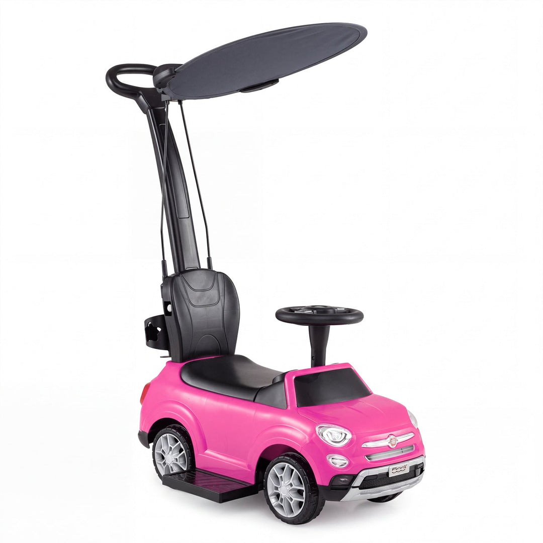 3-in-1 Toddler Ride On Push Car with Canopy and Parent Handle