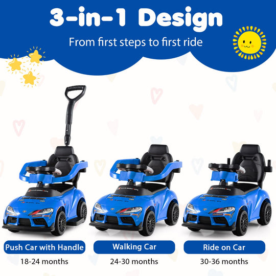 3-in-1 Toyota Licensed Foot-to-Floor Stroller Sliding Walking Toy
