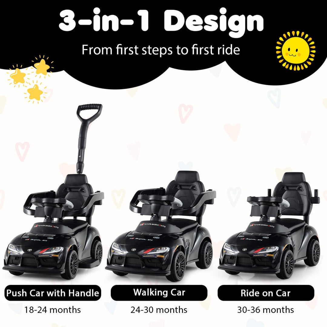 3-in-1 Toyota Licensed Foot-to-Floor Stroller Sliding Walking Toy