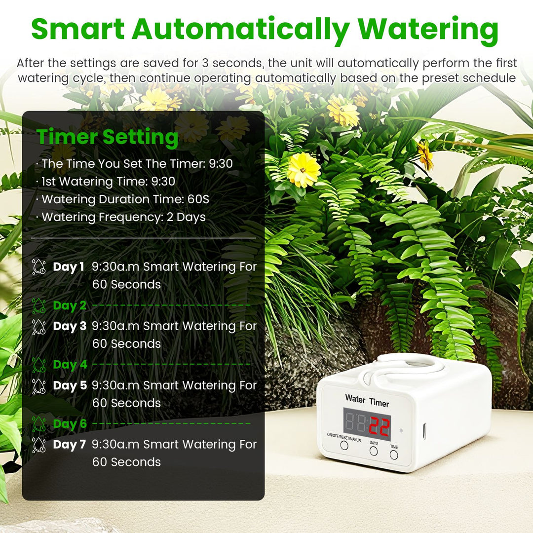 Automatic Plant Watering System with LCD Display & Timer