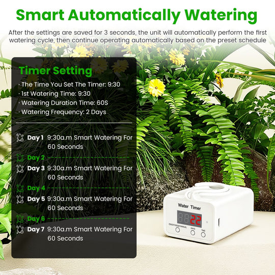 Automatic Plant Watering System with LCD Display & Timer