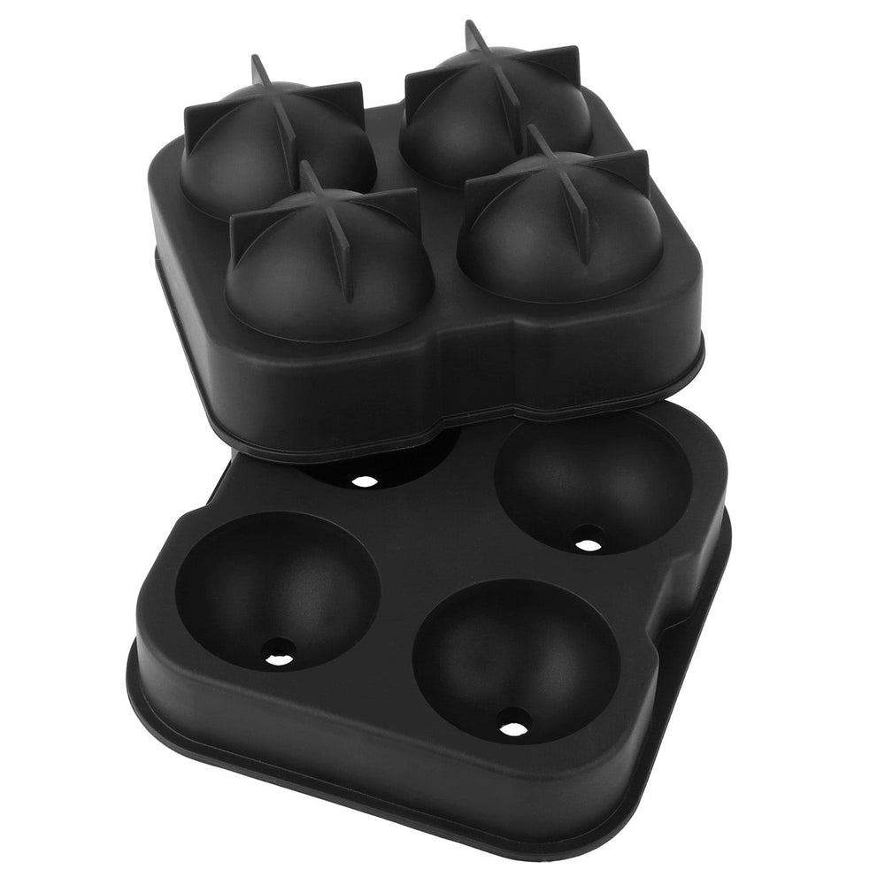 1.77ÓSphere Ice Ball Maker Mold Silicone Ice Cube Tray with Lid Easy Fill and Release Ice Maker for Parties Events