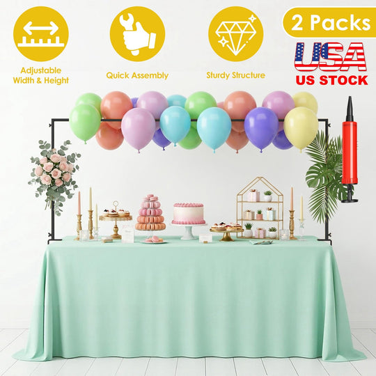 Adjustable Table Arch Stand for Balloon & Floral Decorations