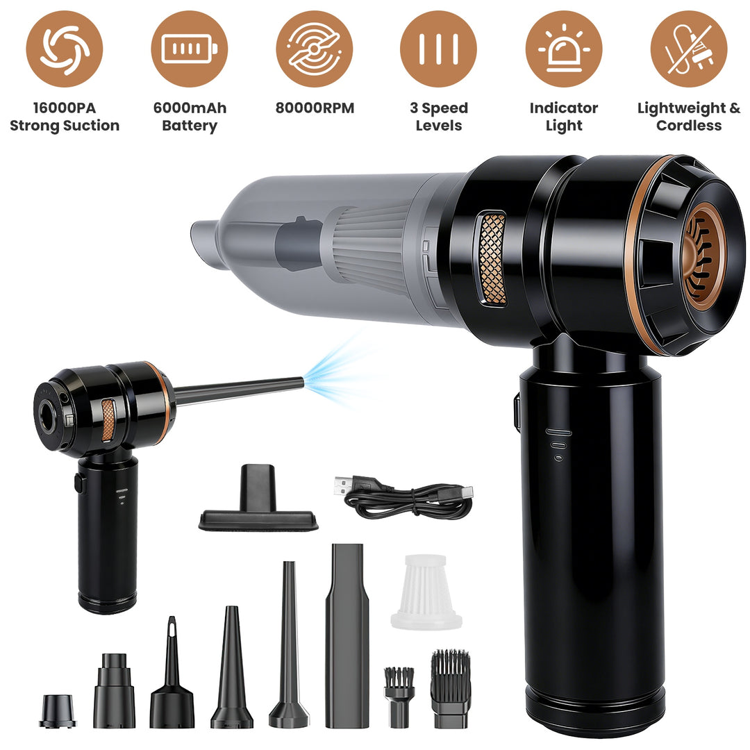 Cordless Handheld Vacuum Cleaner 16000PA with Brushless Motor
