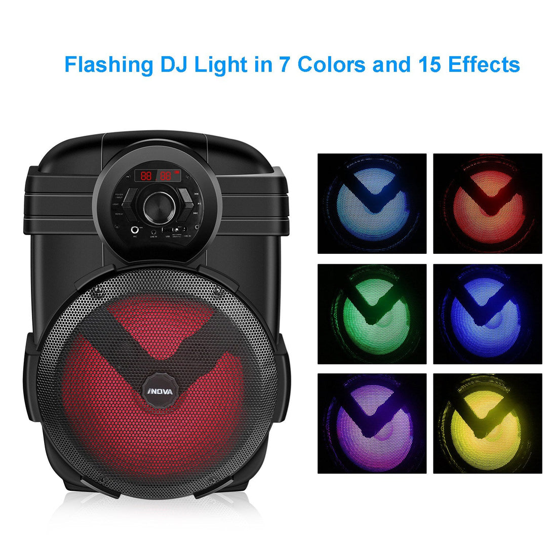 Portable Wireless Party Speaker with Disco Light