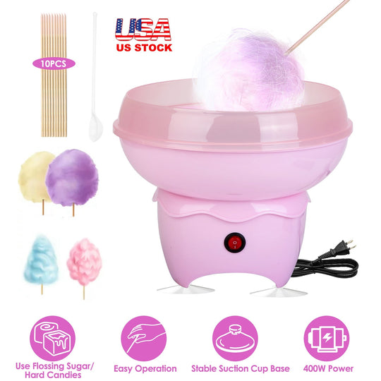 Cotton Candy Maker Portable Cotton Candy Machine Electric Cotton Candy Express_x000B__x000B_for Kids Christmas Gift Birthday